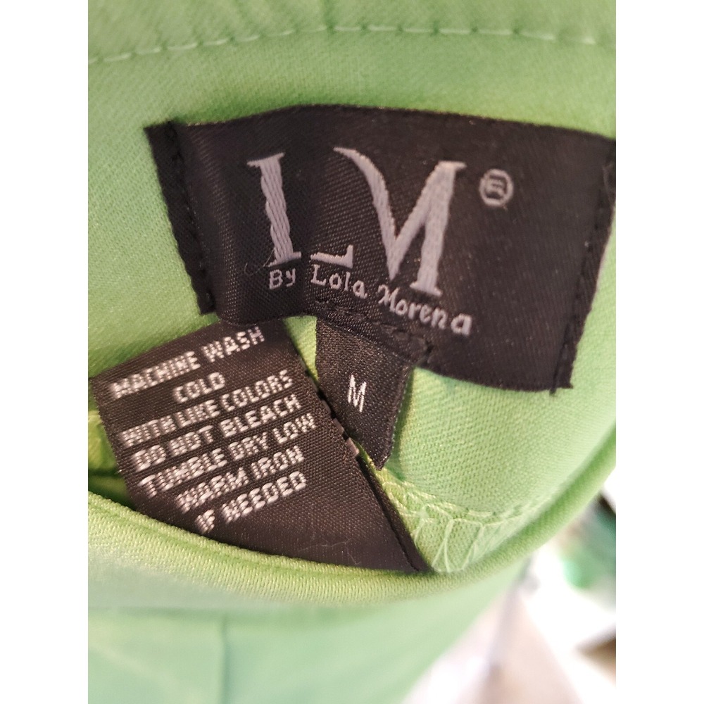 Lime Green Pant Suit With Embroid Trim. Stunning! Women's M, Wedding - Picture 8 of 10